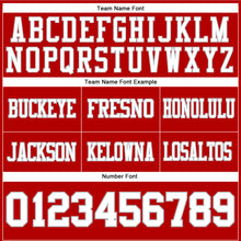 Load image into Gallery viewer, Custom Red White-Gray Authentic Football Jersey
