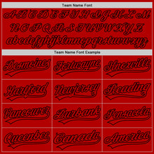 Load image into Gallery viewer, Custom Red White Authentic Throwback Baseball Jersey
