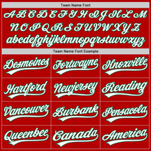 Load image into Gallery viewer, Custom Red White-Kelly Green Authentic Throwback Baseball Jersey
