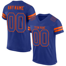 Load image into Gallery viewer, Custom Royal Royal-Orange Mesh Authentic Football Jersey
