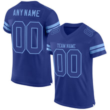 Load image into Gallery viewer, Custom Royal Royal-Light Blue Mesh Authentic Football Jersey
