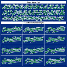 Load image into Gallery viewer, Custom Royal Kelly Green-White Authentic Sleeveless Baseball Jersey
