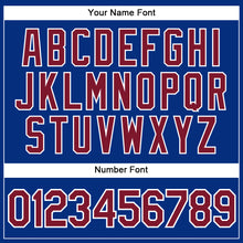 Load image into Gallery viewer, Custom Royal Crimson-White Authentic Sleeveless Baseball Jersey

