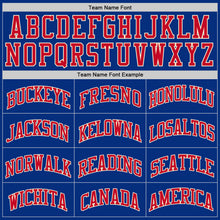 Load image into Gallery viewer, Custom Royal Red-Cream Authentic Throwback Basketball Jersey
