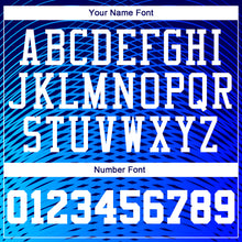 Load image into Gallery viewer, Custom Royal White-Navy Round Neck Sublimation Basketball Suit Jersey
