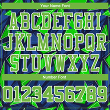Load image into Gallery viewer, Custom Royal Neon Green-White Round Neck Sublimation Basketball Suit Jersey
