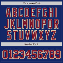 Load image into Gallery viewer, Custom Royal Crimson-City Cream Authentic Baseball Jersey
