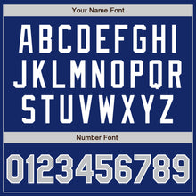 Load image into Gallery viewer, Custom Royal Gray-White Authentic Baseball Jersey
