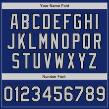 Load image into Gallery viewer, Custom Royal Gray-Black Authentic Baseball Jersey
