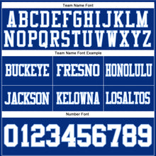 Load image into Gallery viewer, Custom Royal White-Light Blue Authentic Football Jersey
