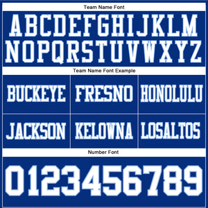 Custom Royal White-Light Blue Authentic Football Jersey