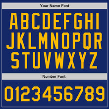 Load image into Gallery viewer, Custom Royal Gold-White Authentic Throwback Basketball Jersey
