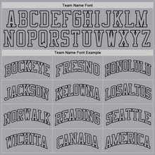 Load image into Gallery viewer, Custom Gray Gray-Black Authentic Throwback Basketball Jersey
