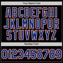 Load image into Gallery viewer, Custom Black Royal-Orange Authentic Sleeveless Baseball Jersey
