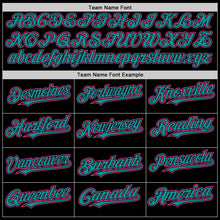Load image into Gallery viewer, Custom Black Pink-Teal Authentic Sleeveless Baseball Jersey
