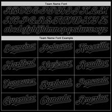 Load image into Gallery viewer, Custom Black Steel Gray Authentic Sleeveless Baseball Jersey
