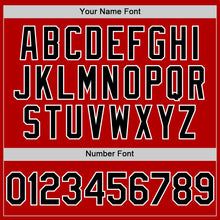 Load image into Gallery viewer, Custom Red Black-White Authentic Sleeveless Baseball Jersey
