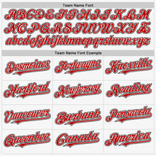 Load image into Gallery viewer, Custom White Red-Black Authentic Sleeveless Baseball Jersey
