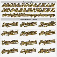 Load image into Gallery viewer, Custom White Black-Old Gold Authentic Sleeveless Baseball Jersey
