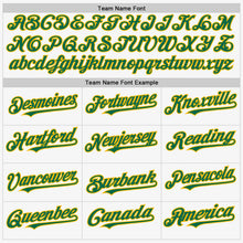Load image into Gallery viewer, Custom White Kelly Green-Gold Authentic Sleeveless Baseball Jersey

