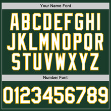 Load image into Gallery viewer, Custom Green White-Gold Authentic Sleeveless Baseball Jersey
