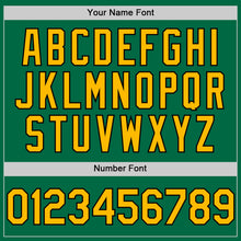 Load image into Gallery viewer, Custom Kelly Green Gold-Black Authentic Sleeveless Baseball Jersey
