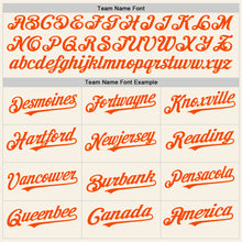 Load image into Gallery viewer, Custom Cream Orange Authentic Sleeveless Baseball Jersey
