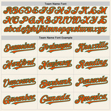 Load image into Gallery viewer, Custom Cream Orange-Kelly Green Authentic Sleeveless Baseball Jersey
