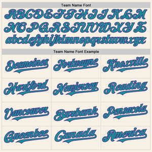 Custom Cream Purple-Teal Authentic Sleeveless Baseball Jersey