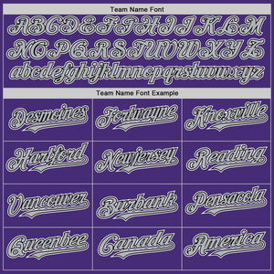 Custom Purple Black-Gray Authentic Sleeveless Baseball Jersey