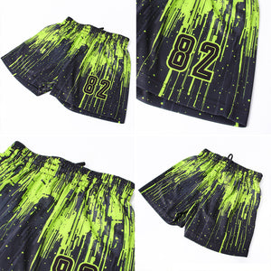 Custom Neon Green Black Sublimation Soccer Uniform Jersey