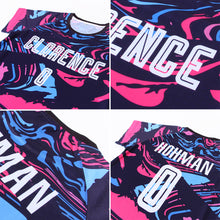 Load image into Gallery viewer, Custom Figure White-Pink Sublimation Soccer Uniform Jersey
