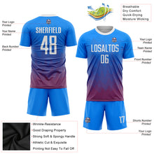 Load image into Gallery viewer, Custom Royal White-Red Sublimation Soccer Uniform Jersey
