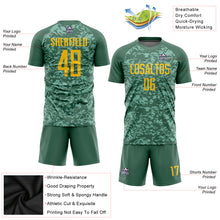 Load image into Gallery viewer, Custom Olive Gold Sublimation Salute To Service Soccer Uniform Jersey
