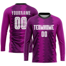 Load image into Gallery viewer, Custom Purple White-Pink Sublimation Soccer Uniform Jersey
