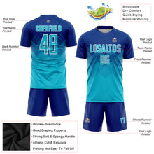 Load image into Gallery viewer, Custom Royal Lakes Blue-White Sublimation Soccer Uniform Jersey
