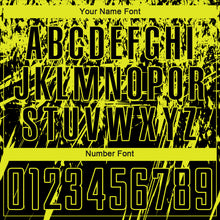Load image into Gallery viewer, Custom Black Neon Yellow Sublimation Soccer Uniform Jersey
