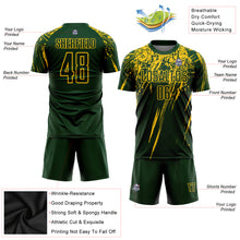 Load image into Gallery viewer, Custom Green Yellow Sublimation Soccer Uniform Jersey
