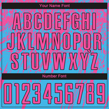 Load image into Gallery viewer, Custom Sky Blue Pink-Black Sublimation Soccer Uniform Jersey
