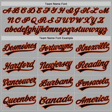 Load image into Gallery viewer, Custom Gray Black-Orange Two-Button Unisex Softball Jersey
