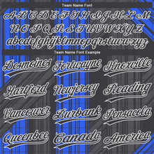 Load image into Gallery viewer, Custom Royal Black-White 3D Pattern Two-Button Unisex Softball Jersey

