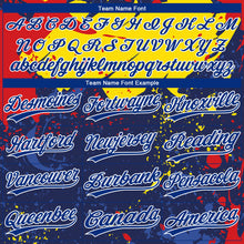 Load image into Gallery viewer, Custom Figure Royal Gold-Red 3D Pattern Two-Button Unisex Softball Jersey
