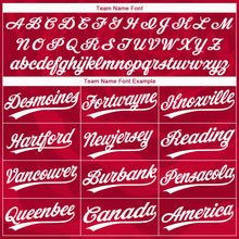 Load image into Gallery viewer, Custom Red White 3D Pattern Two-Button Unisex Softball Jersey
