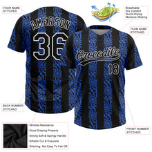 Load image into Gallery viewer, Custom Royal Black-White 3D Pattern Two-Button Unisex Softball Jersey
