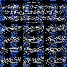 Load image into Gallery viewer, Custom Royal Black-White 3D Pattern Two-Button Unisex Softball Jersey
