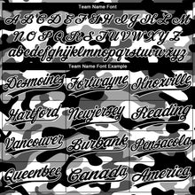 Load image into Gallery viewer, Custom Black Black-Camo 3D Pattern Two-Button Unisex Softball Jersey
