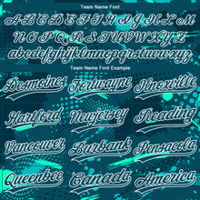 Load image into Gallery viewer, Custom Green Midnight Green-Teal 3D Pattern Two-Button Unisex Softball Jersey

