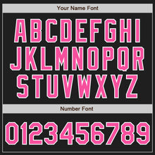 Load image into Gallery viewer, Custom Black Pink-White Two-Button Unisex Softball Jersey
