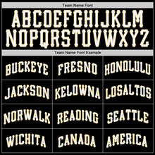 Load image into Gallery viewer, Custom Black Vegas Gold-Gray Authentic Split Fashion Baseball Jersey
