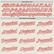 Load image into Gallery viewer, Custom Royal Cream-Red Authentic Split Fashion Baseball Jersey
